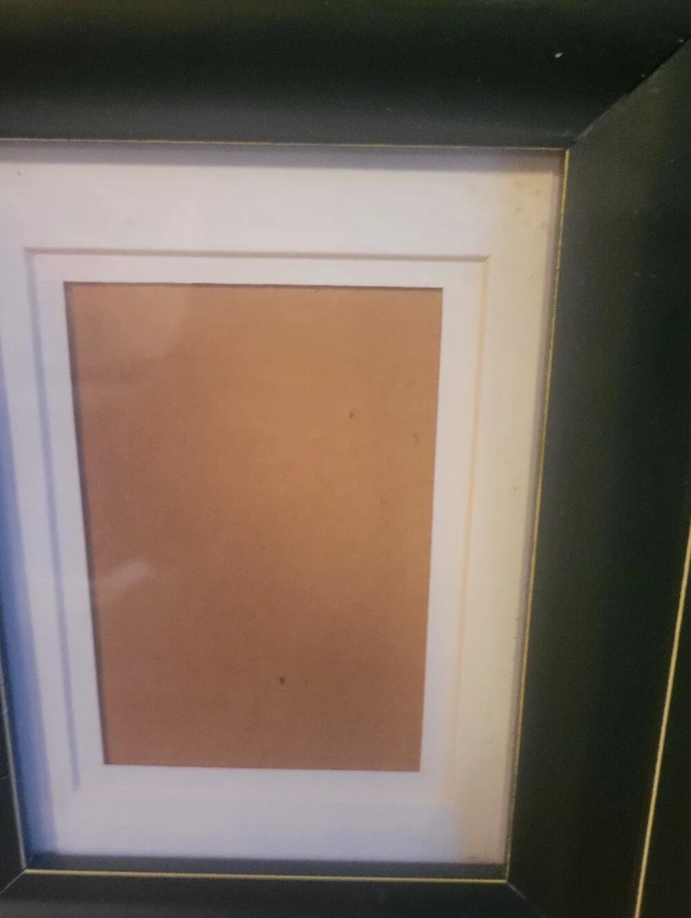 Pair of 2 Wood Picture Frames Burnt Red & Kelly Green 3 x 4.5 Wall or Free Stand